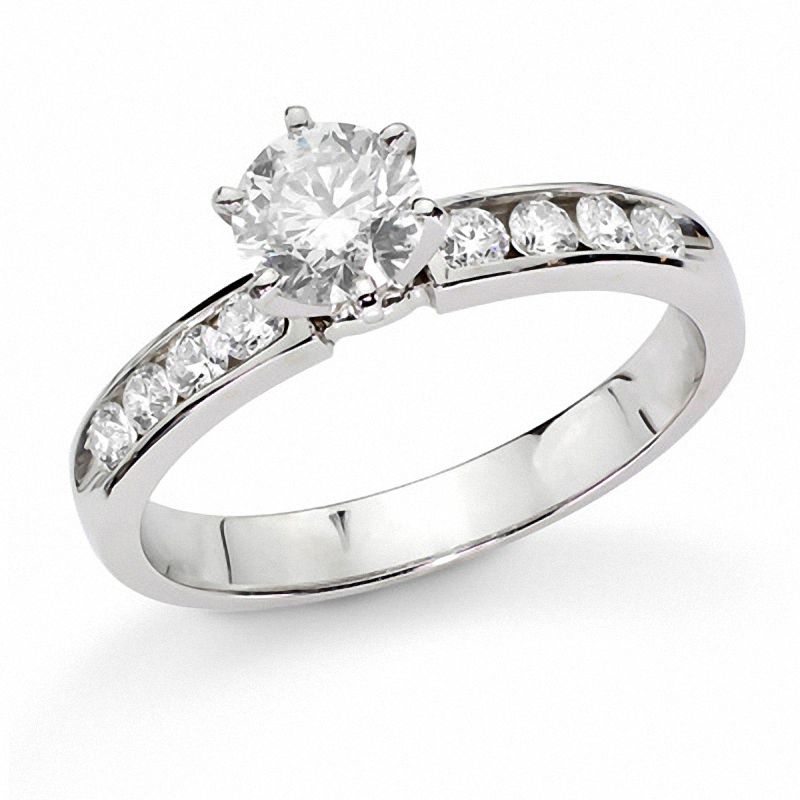 Cheap 14k white gold engagement clearance rings