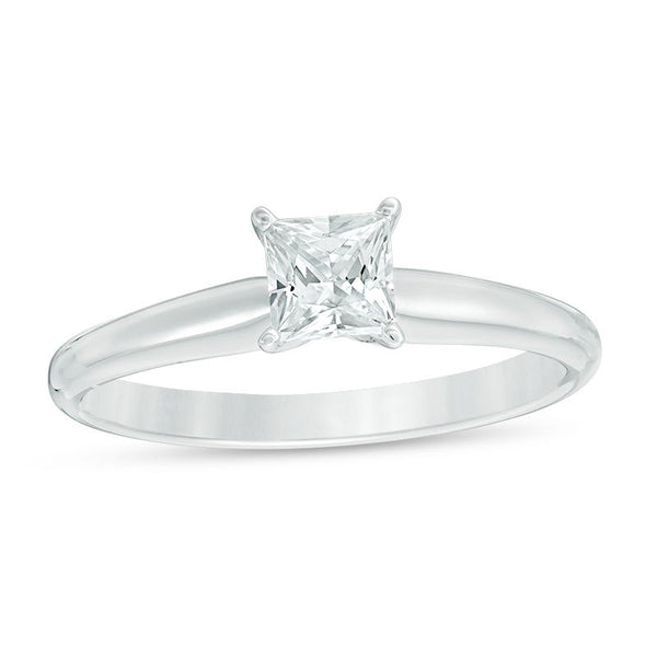 1/4 CT. T.W. Princess Cut Diamond Aesthetic Engagement Ring in