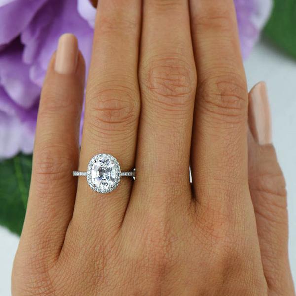 Oval Halo Engagement Ring | Abby Sparks Jewelry