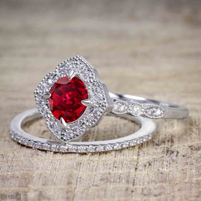 Amazon.com: 925 Sterling Silver Shining Ruby Ring Heart-Shaped 3Ct Cubic  Zirconia Promise Rings CZ Heart Ring Eternity Engagement Wedding Band Ring  for Women TZ.84 (US Code 6) : Clothing, Shoes & Jewelry