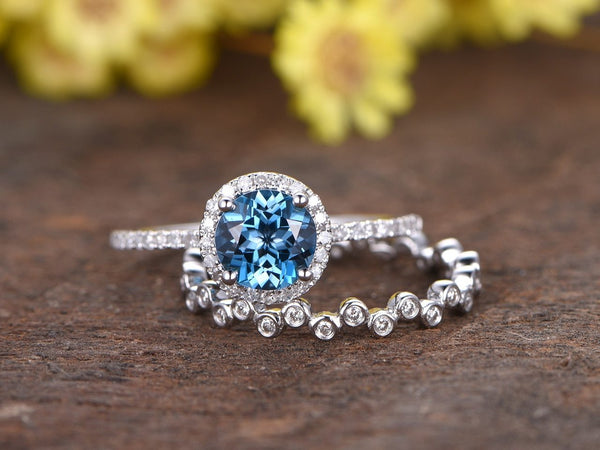 London blue deals topaz eternity ring